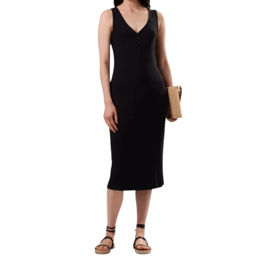 Amour Vert Deacon Organic Cotton Dress Black Size Small NWT